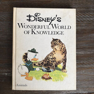 Vintage Disney's Wonderful World of Knowledge Animals Hardcover Book 1973 1st Ed